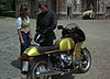 Ian Ogilvy and the motorcycle girls