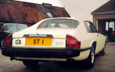 Photo of the back of the Saint's Jaguar