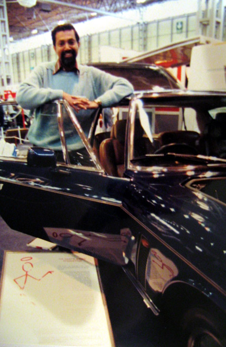 Dr. Cheti with his Jensen Interceptor from The Saint