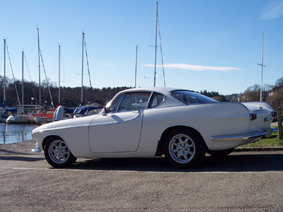 1964 Volvo 1800S in Finland near docks