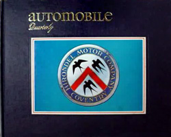 Automobile Quarterly - Q1 1972 - Simon Templar's Hirondel