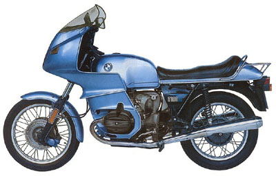 1977 BMW Motorcycle Poster