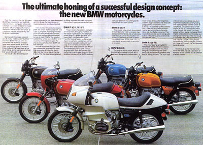 1977 BMW Motorcycle Advertising